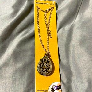 Essential oil diffuser necklace